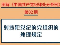 【党纪学习教育】对违犯党纪的党组织的处理规定