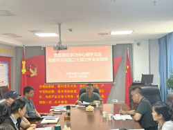 上饶市第三人民医院召开党委理论学习中心组学习会专题学习党的二十届三中全会精神